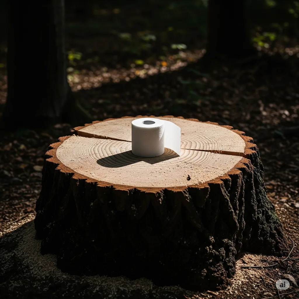 Stoppez l'impact du papier toilette sur nos forêts et l'eau ! Découvrez les alternatives écologiques et faites des économies. Un geste simple pour la planète.